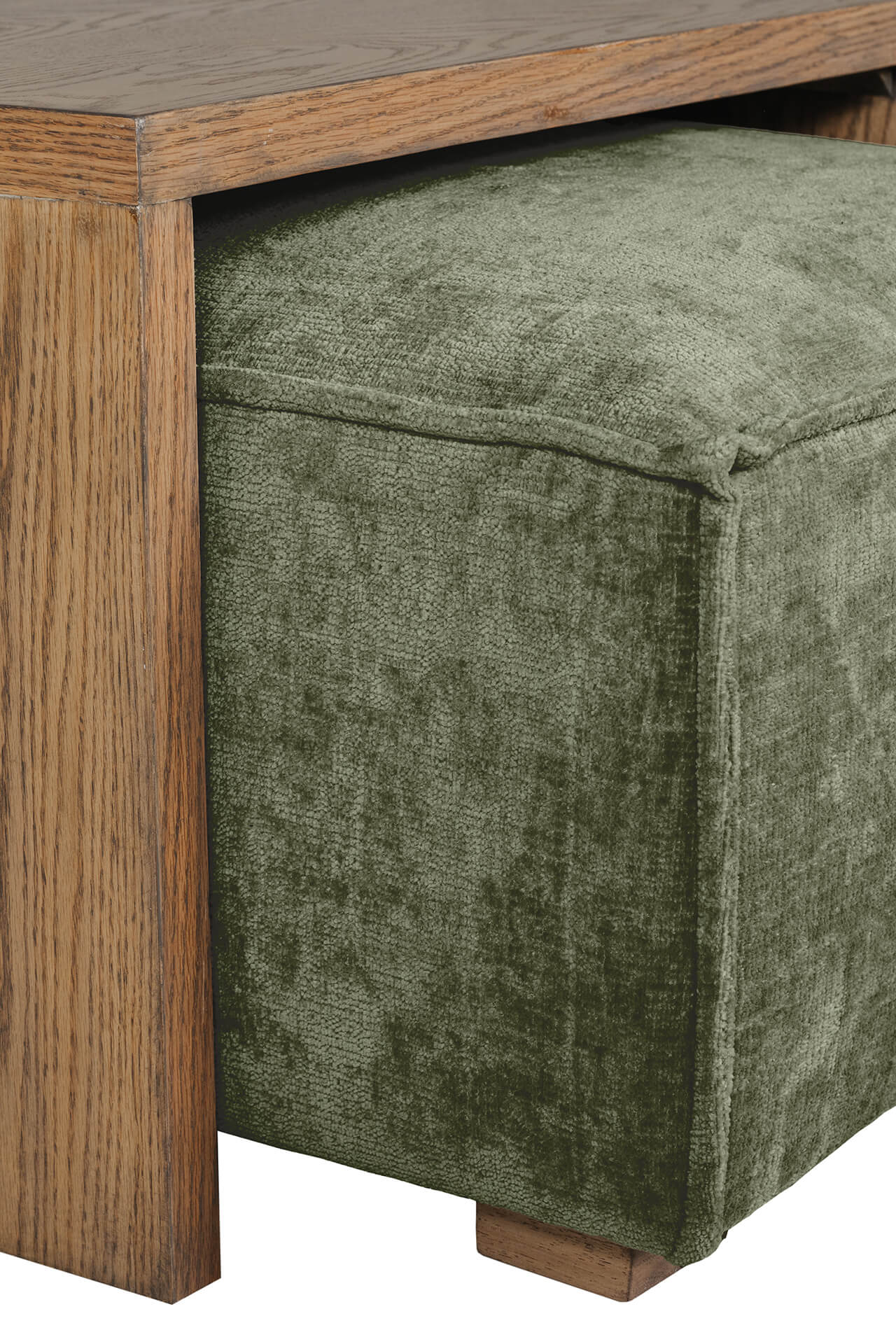 The Osprey Ottoman and Coffee Table Set Olive