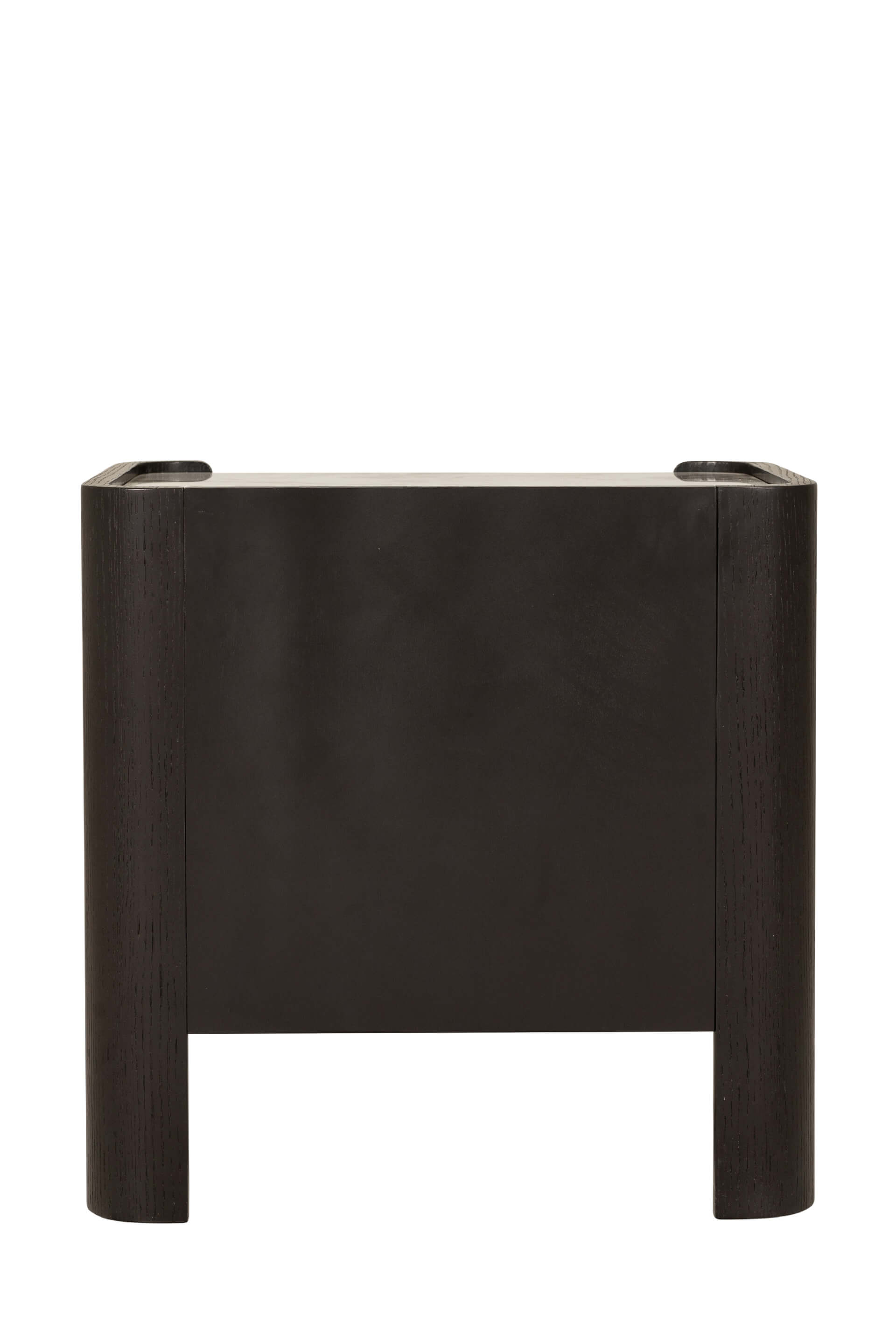 Lindo 2 Drawer Bedside Table Ebony