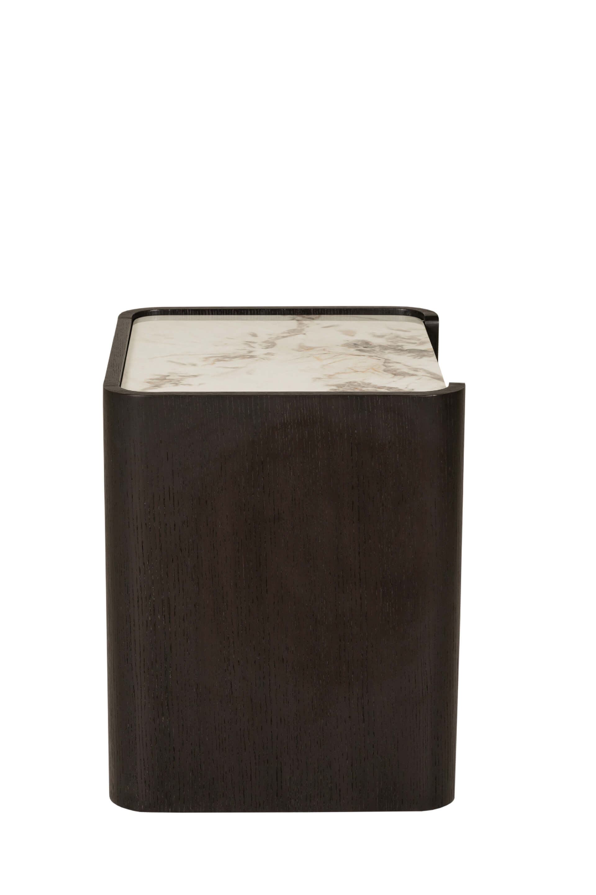 Lindo 2 Drawer Bedside Table Ebony